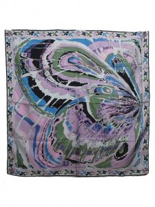 Отличный сиреневый платок Fabretti из шелка
