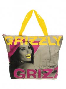 Бежевая пляжная сумка Grizzly