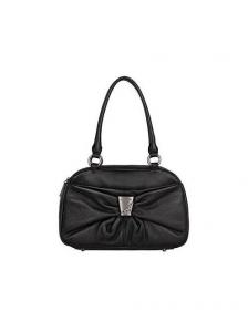 Стильная чёрная сумка Eleganzza из кожи