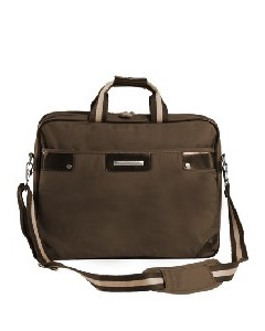 Коричневая деловая сумка Grizzly БС-1341